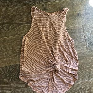 STRIPED AEO OPEN BACK TANK TOP